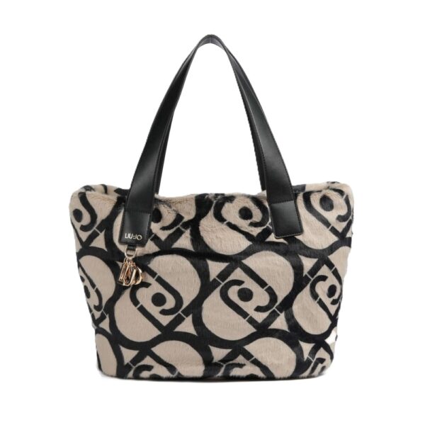 Borsa shopper Liu Jo in pelliccia effetto lavorato