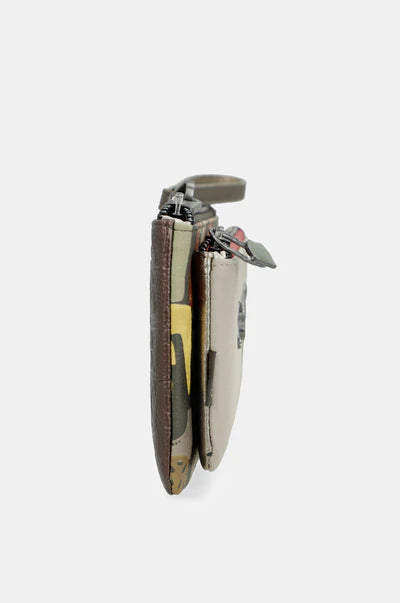 Portafoglio donna Anekke grande con zip e laccetto organizer carte e monete Marrone TU | Giò Fashion