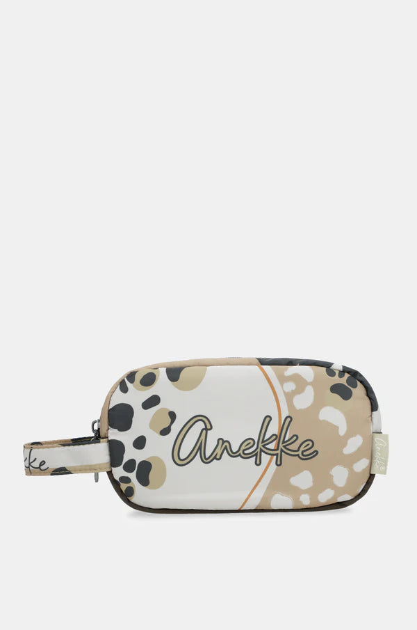 Beauty Case Anekke Donna Compatto con Laccetto Laterale Pratico Beige TU | Giò Fashion