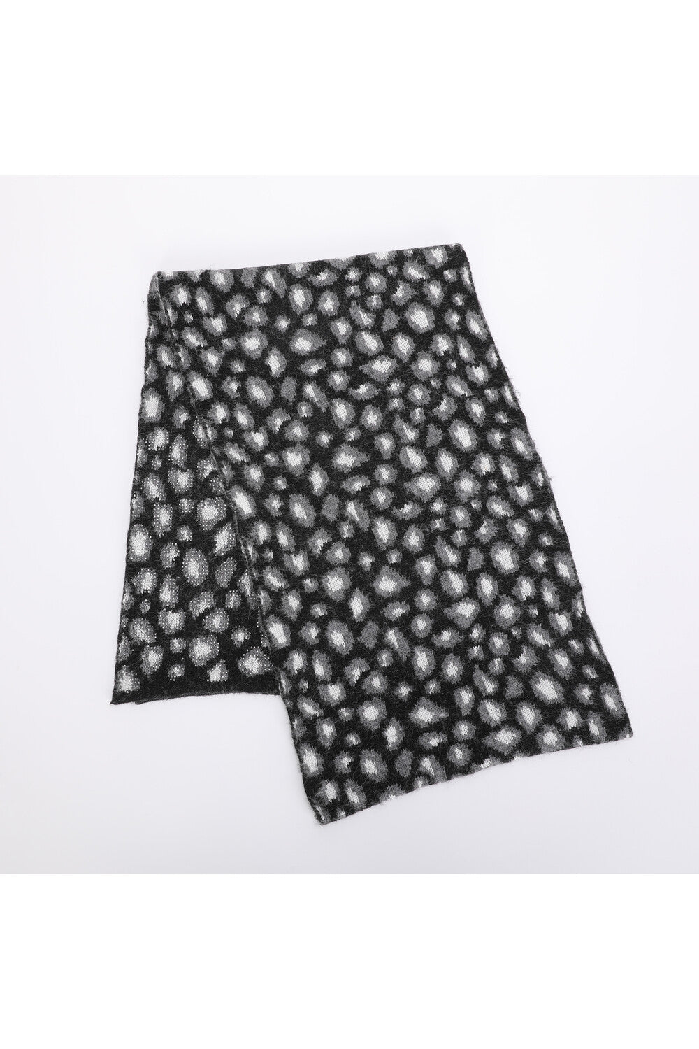 Sciarpa donna Mimi Mua con fantasia maculata NERO TU | Giò Fashion