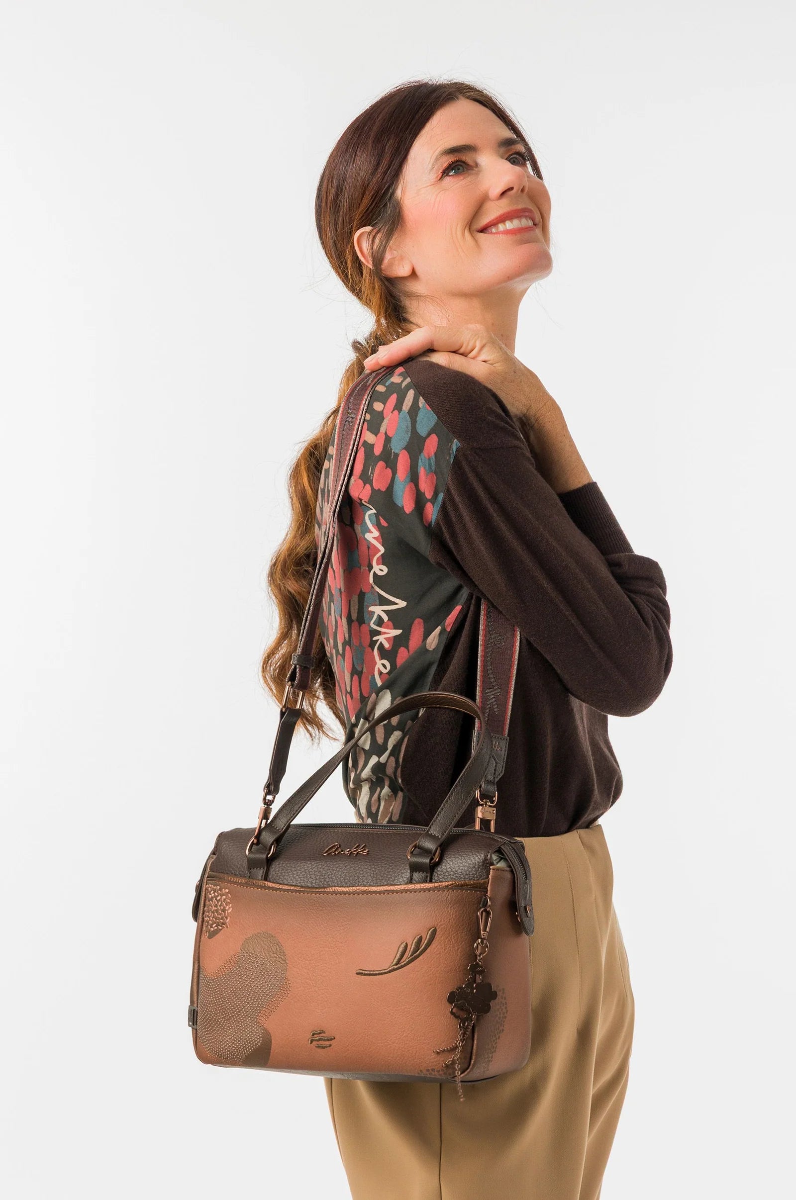 Borsa Bowling Donna Anekke con Manici e Tracolla