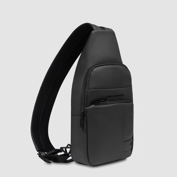 Piquadro borsa monospalla tecnica porta iPad Mini con tasca frontale NERO TU | Giò Fashion