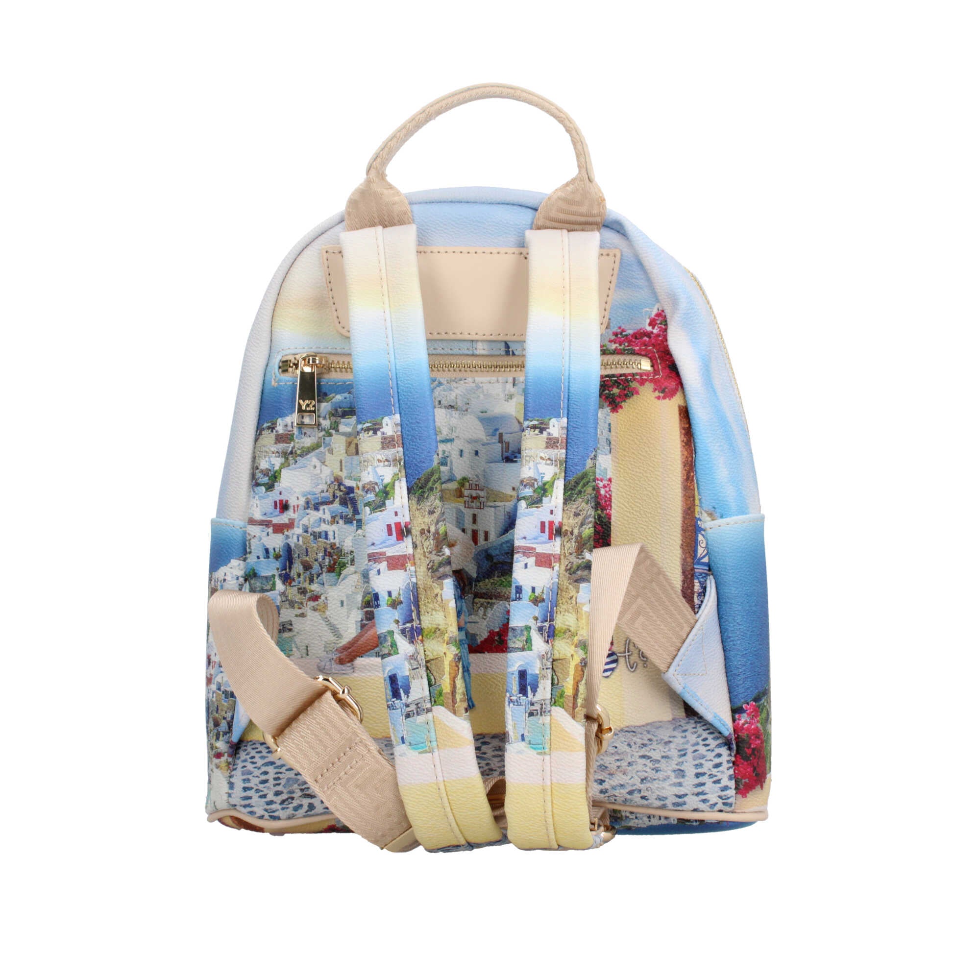 Zaino YNot con stampa esclusiva e design ergonomico per il massimo comfort GREEK SUMMER TU | Giò Fashion