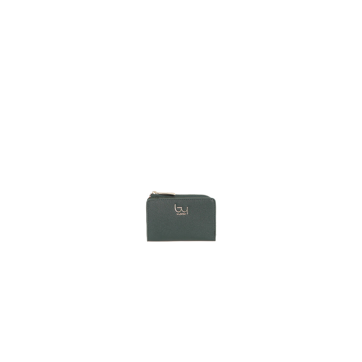Portafoglio donna By Byblos compatto con chiusura zip per uso quotidiano VERDE TU | Giò Fashion