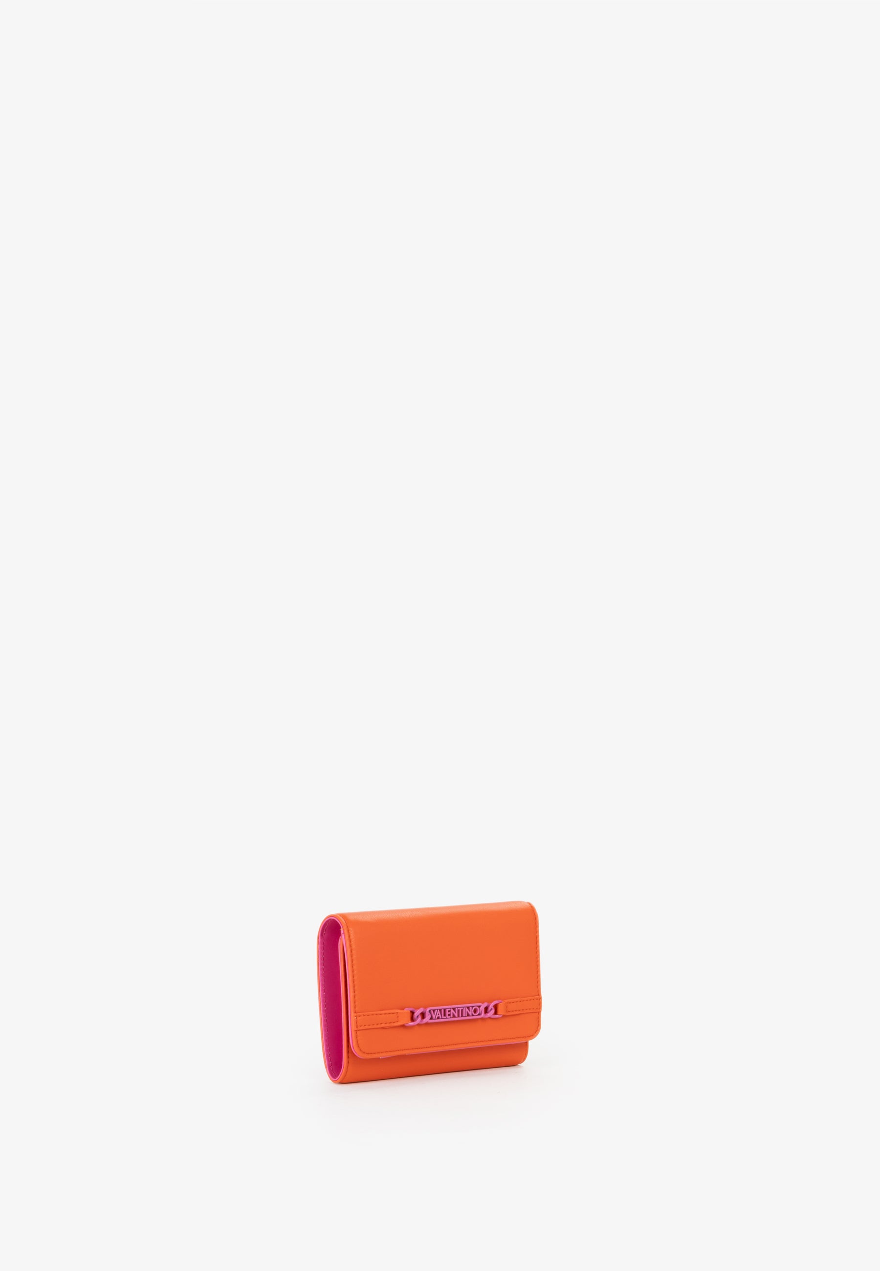 Portafoglio donna Mario Valentino con patta e dettaglio logo frontale ARANCIO-FUXIA TU | Giò Fashion