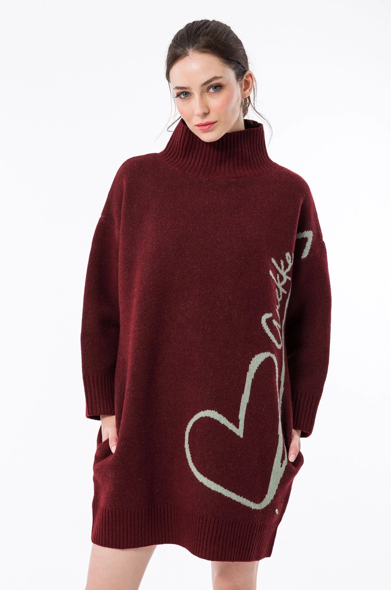 Abito Donna Anekke in Maglia con Collo Alto