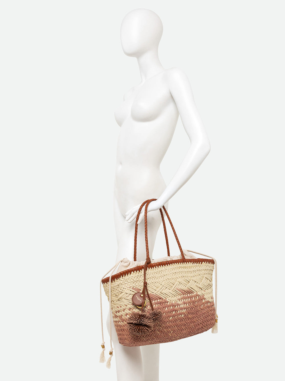 Borsa Basket Gianni Chiarini Paloma in paglia intrecciata