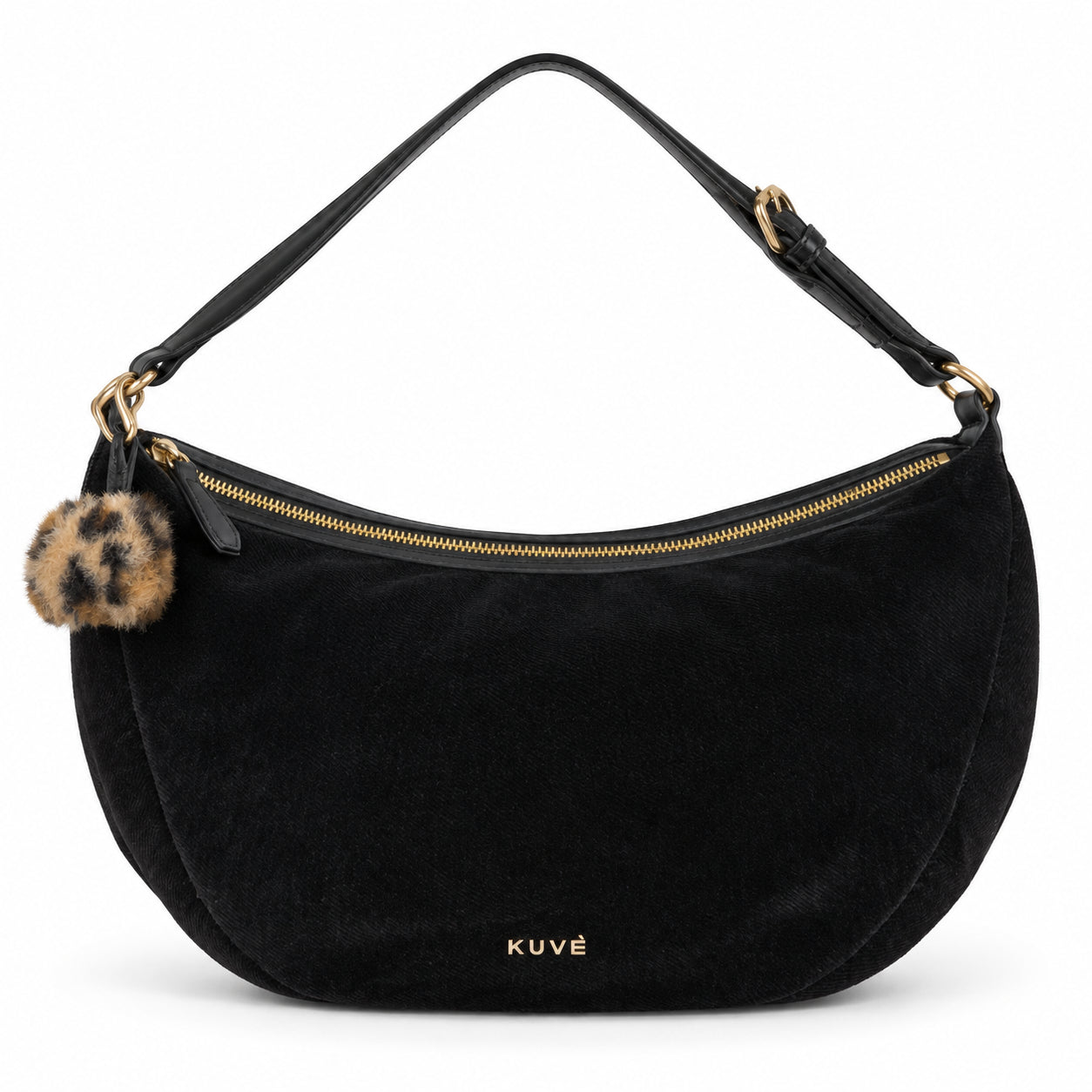 Borsa Hobo Kuvé in Velluto con Charm