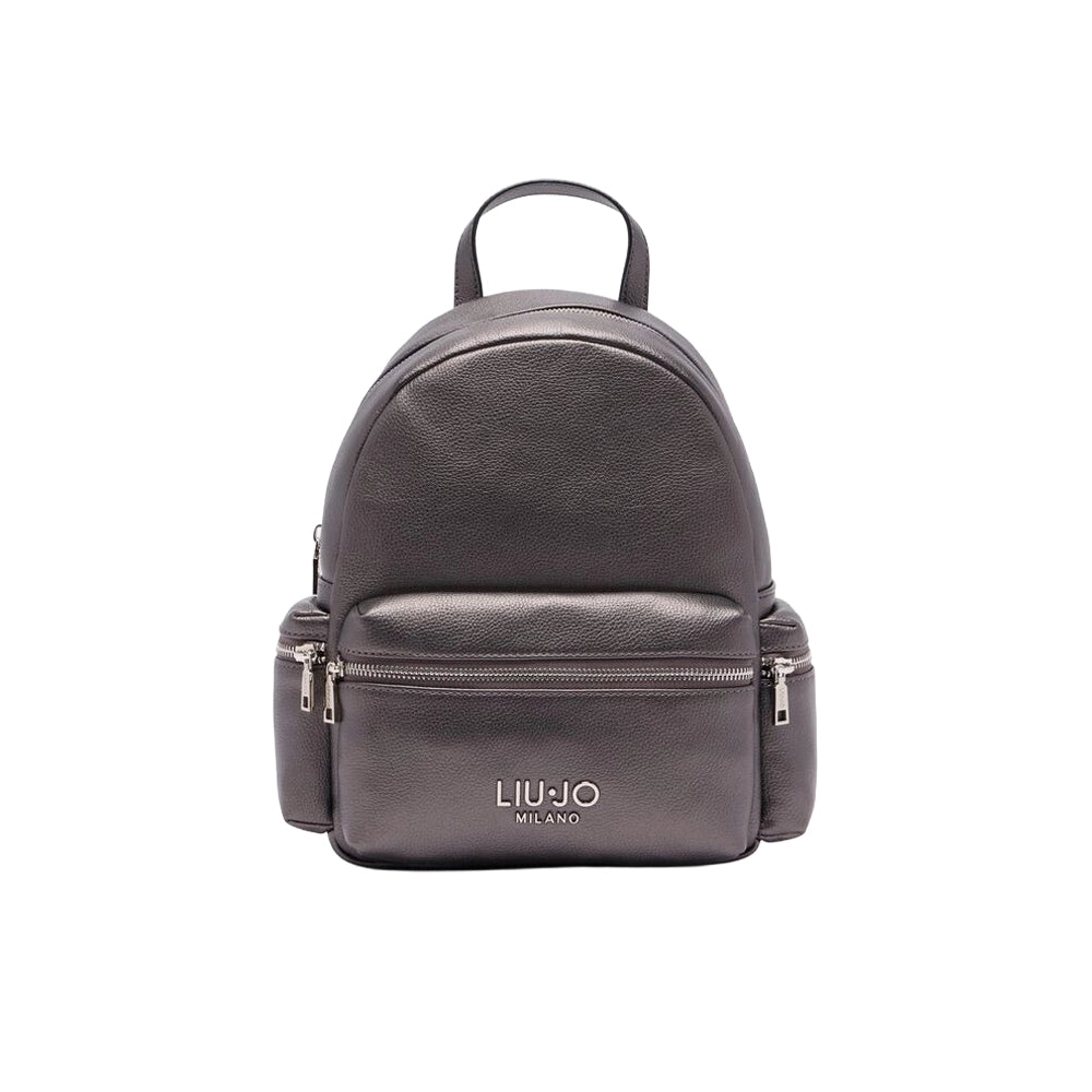 Zaino Liu Jo con tasche e logo frontale Grigio TU | Giò Fashion