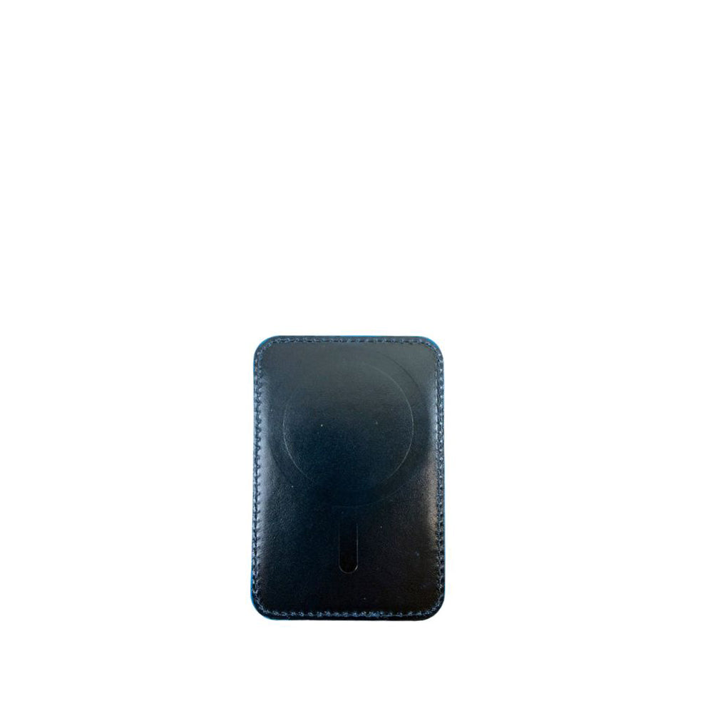 Piquadro Portacarte di Credito MagSafe in Pelle Blue Square Nero