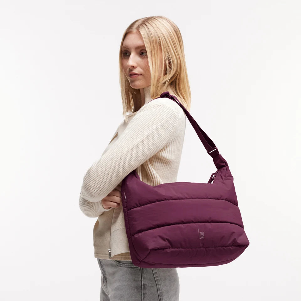 GOT BAG Puffer Square Bag Large – Borsa a Spalla Imbottita in Materiale Riciclato