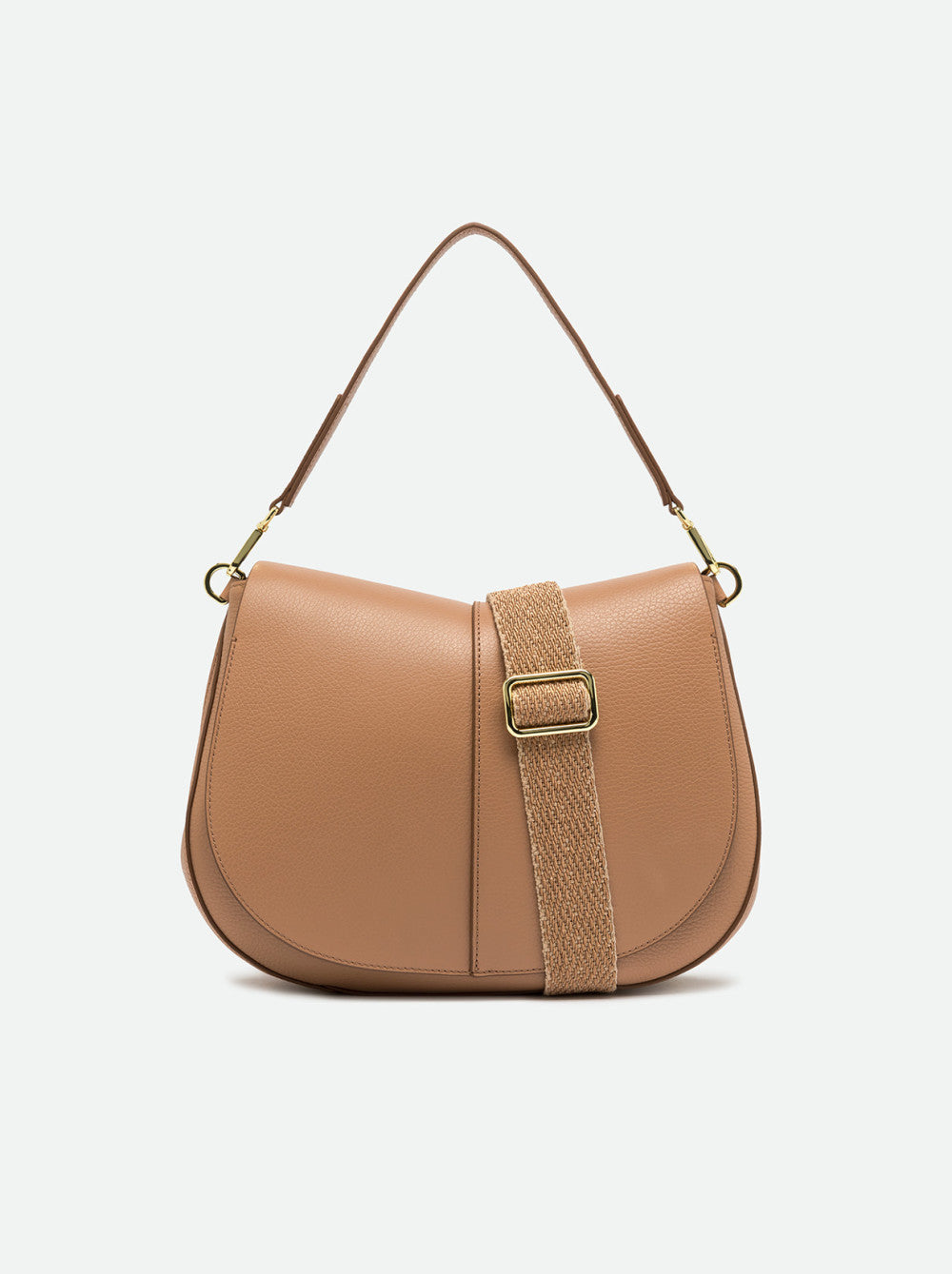Borsa a spalla Gianni Chiarini Helena Round in pelle con doppia portabilità