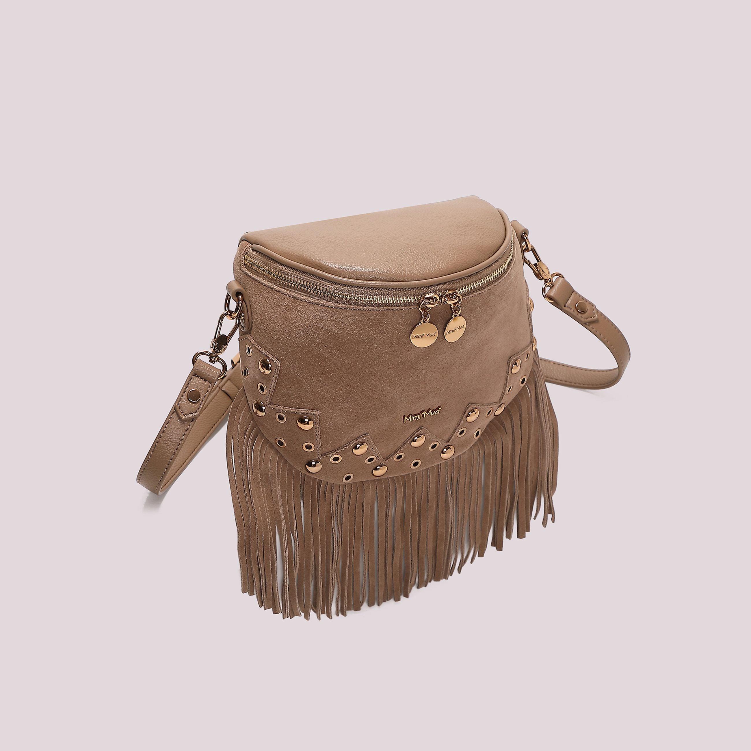 Borsa Marsupio Donna Mimi Mua con Frange e Borchie