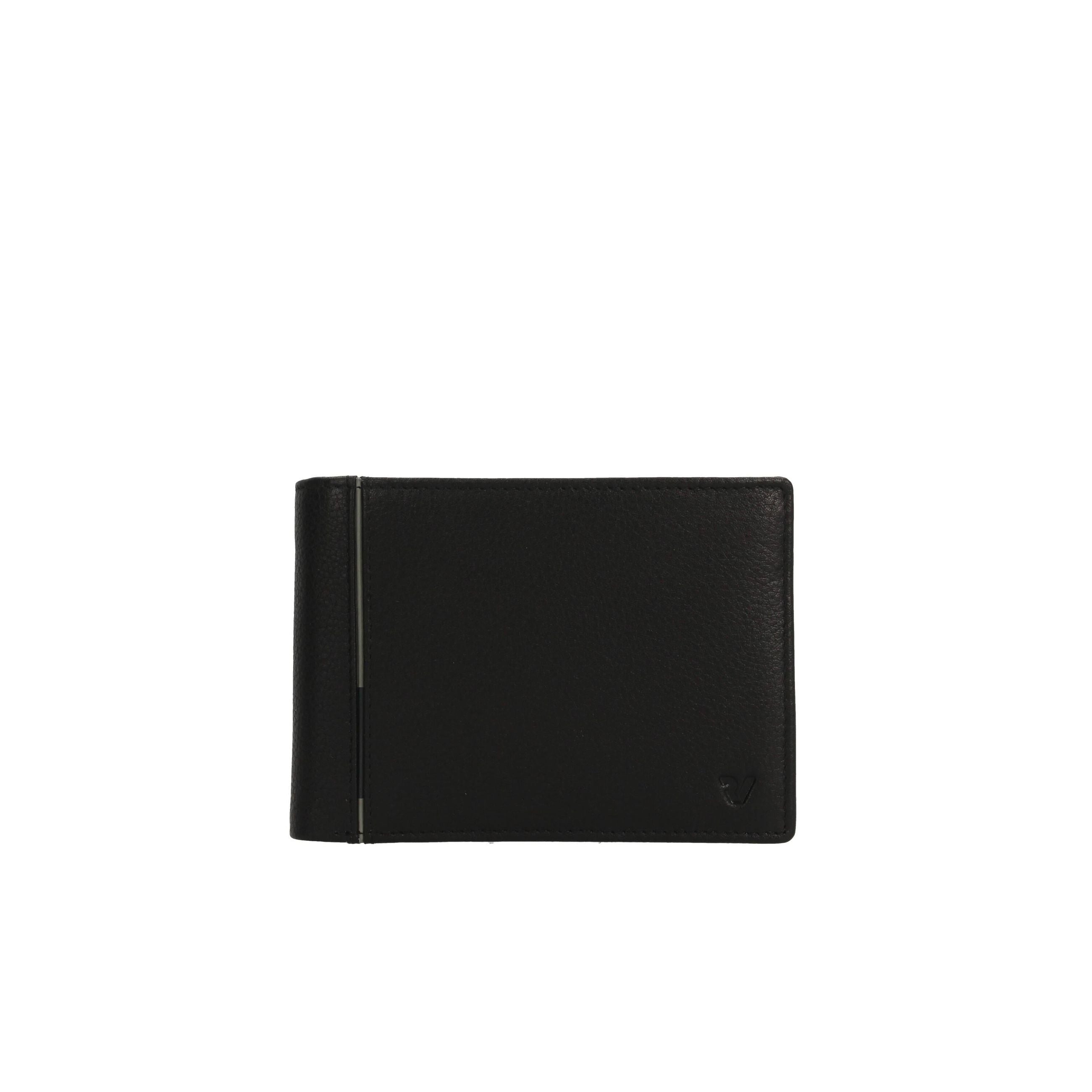 Portafoglio Roncato uomo in pelle con portamonete e scomparti carte