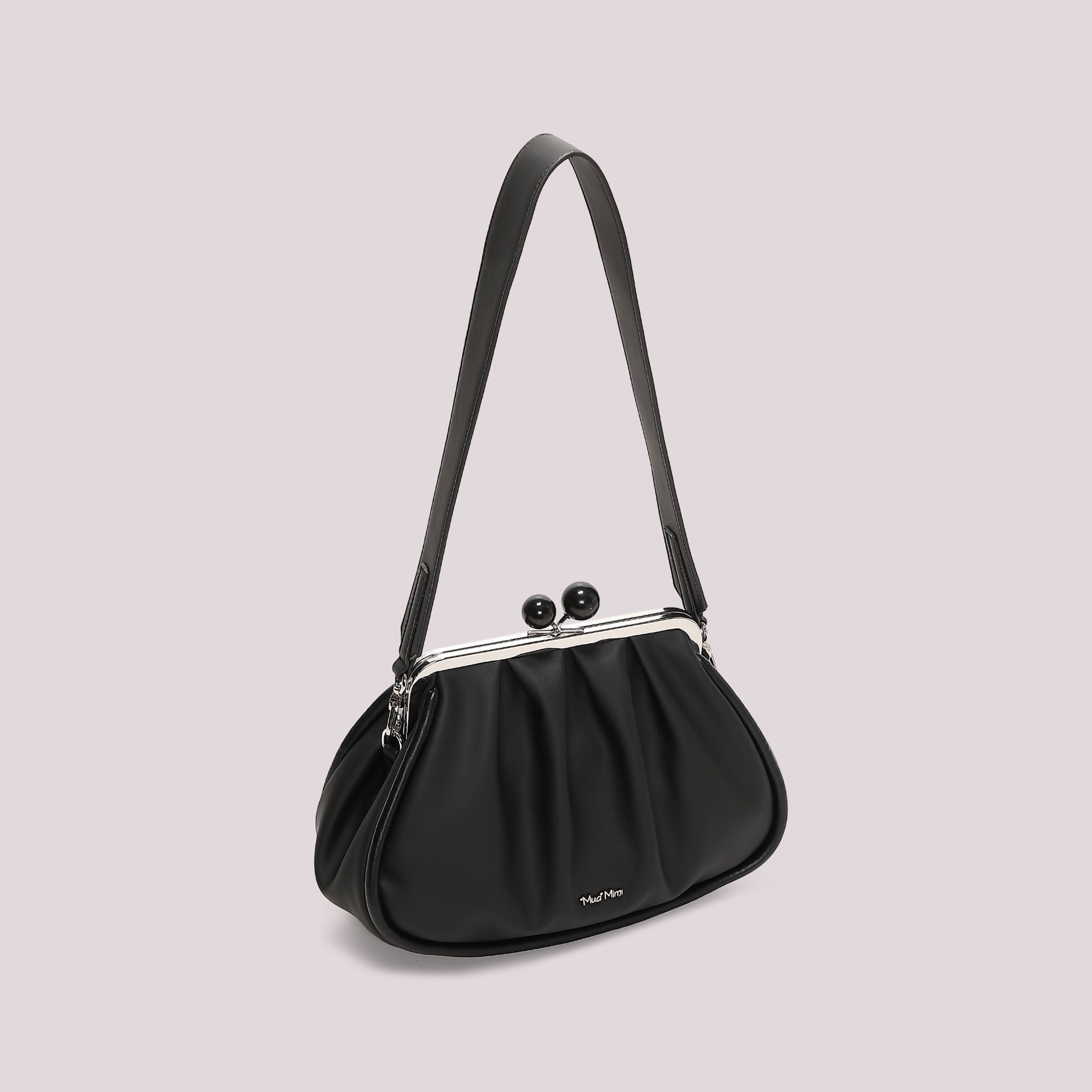 Borsa Clutch Donna Mimi Mua Morbida con Chiusura a Sfere