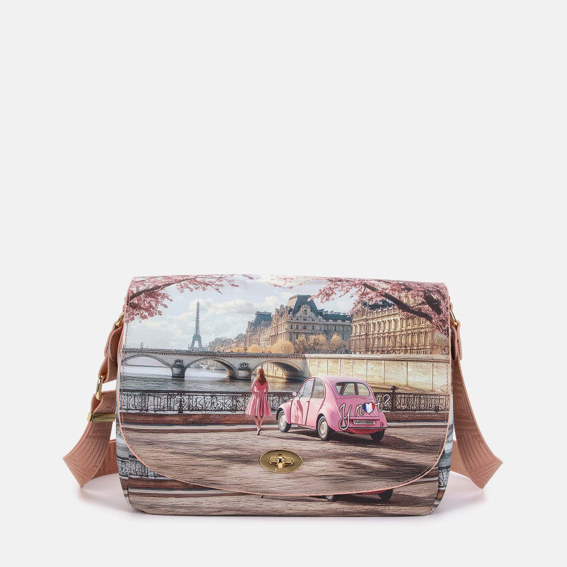 Y-Not Borsa Flap Grande YesBag Paris en Rose TU | Giò Fashion