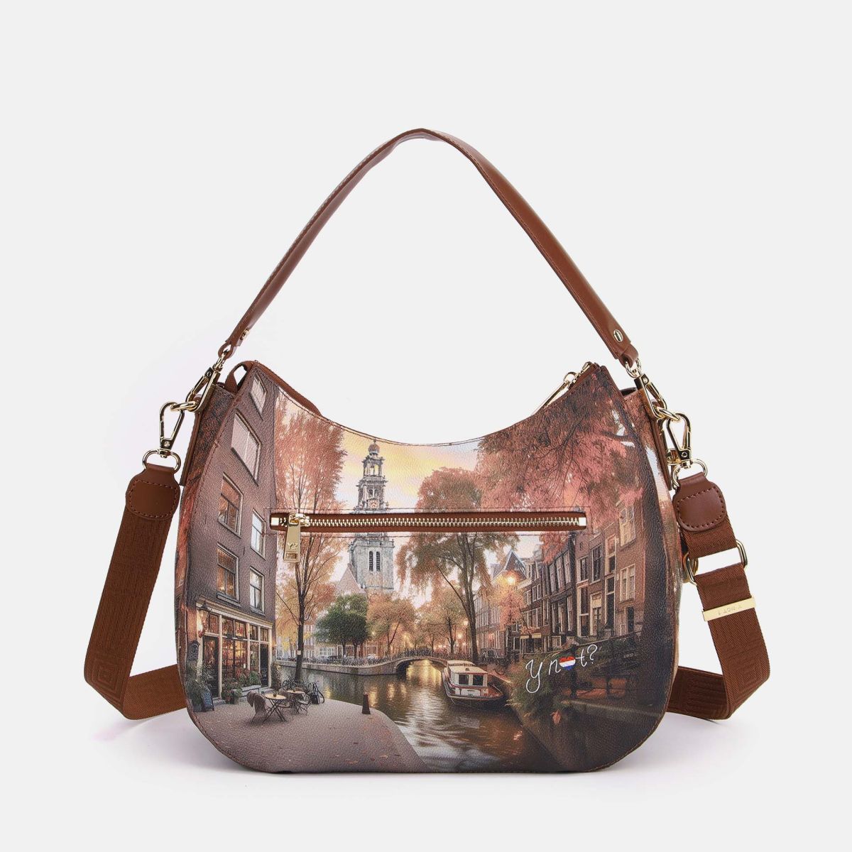 Ynot? Yes Bag Hobo Bag Donna con Tracolla
