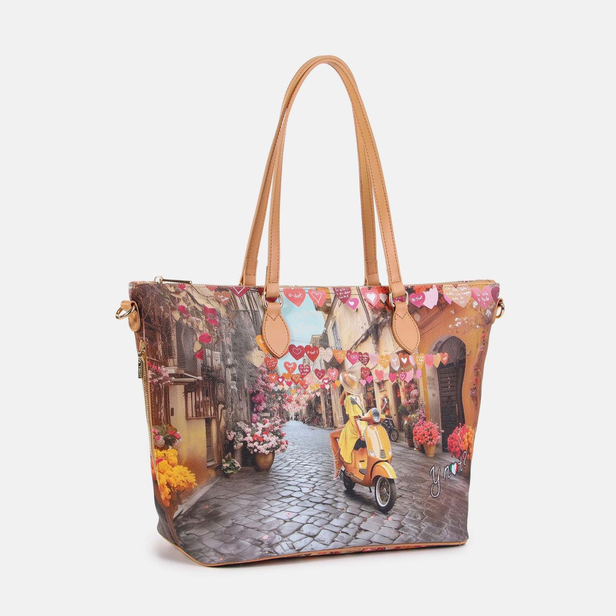 Borsa Shopping Medium Ynot? Yes Bag con Stampa Città