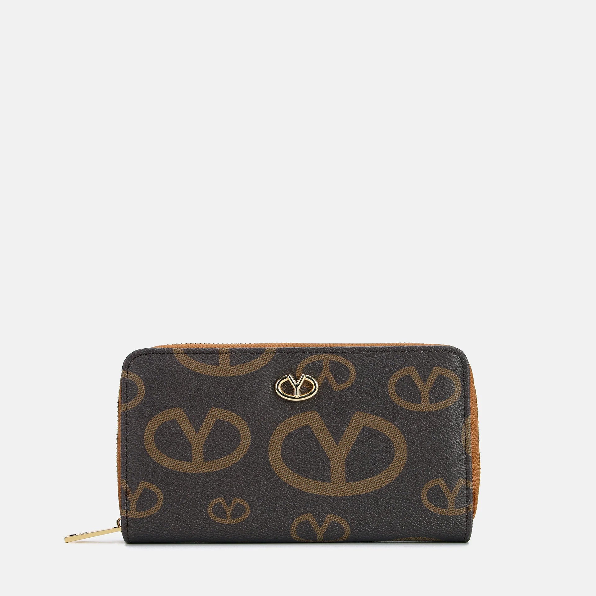 Portafoglio donna YNot con chiusura a zip e design minimal