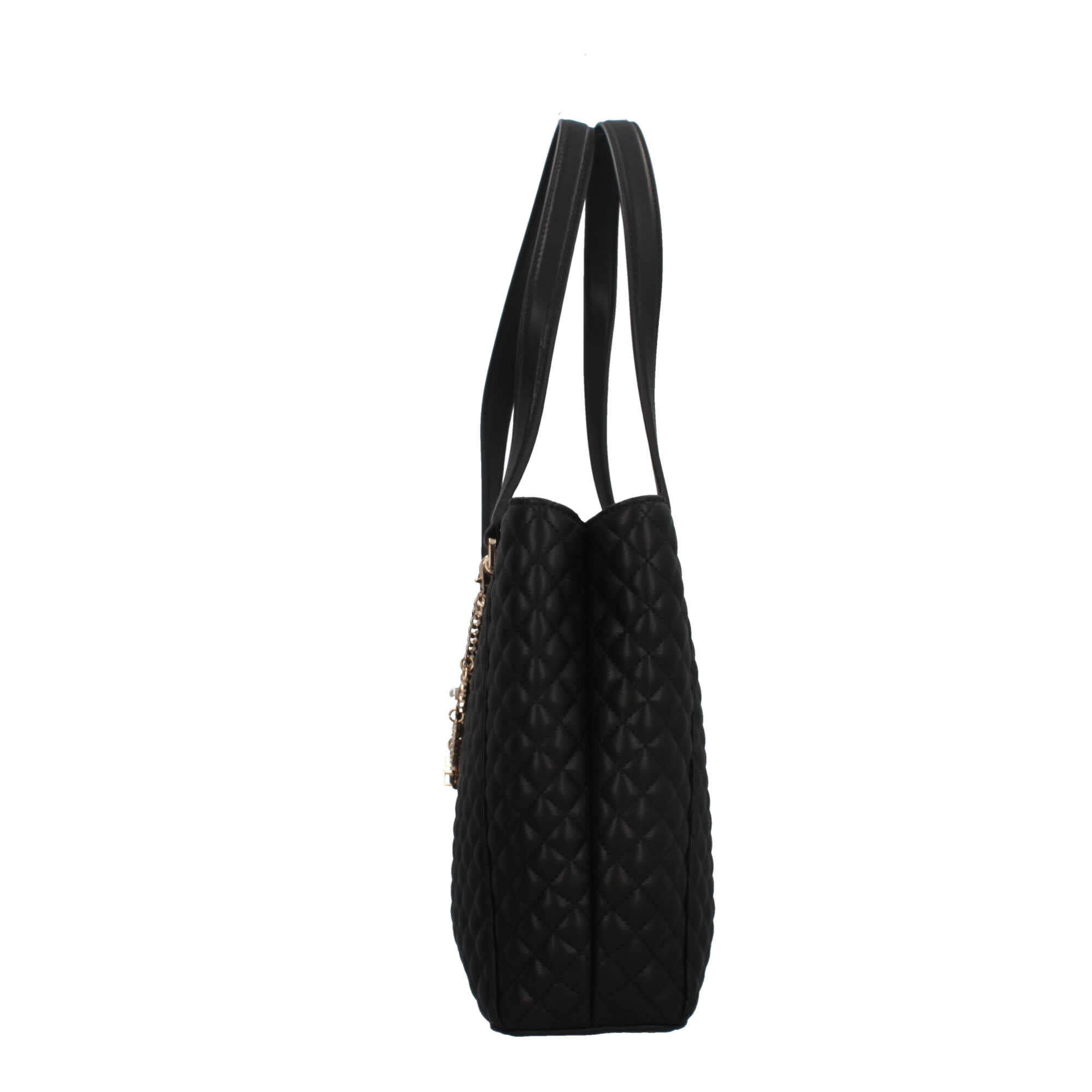 Shopper trapuntata Guess con charm decorativi NERO TU | Giò Fashion