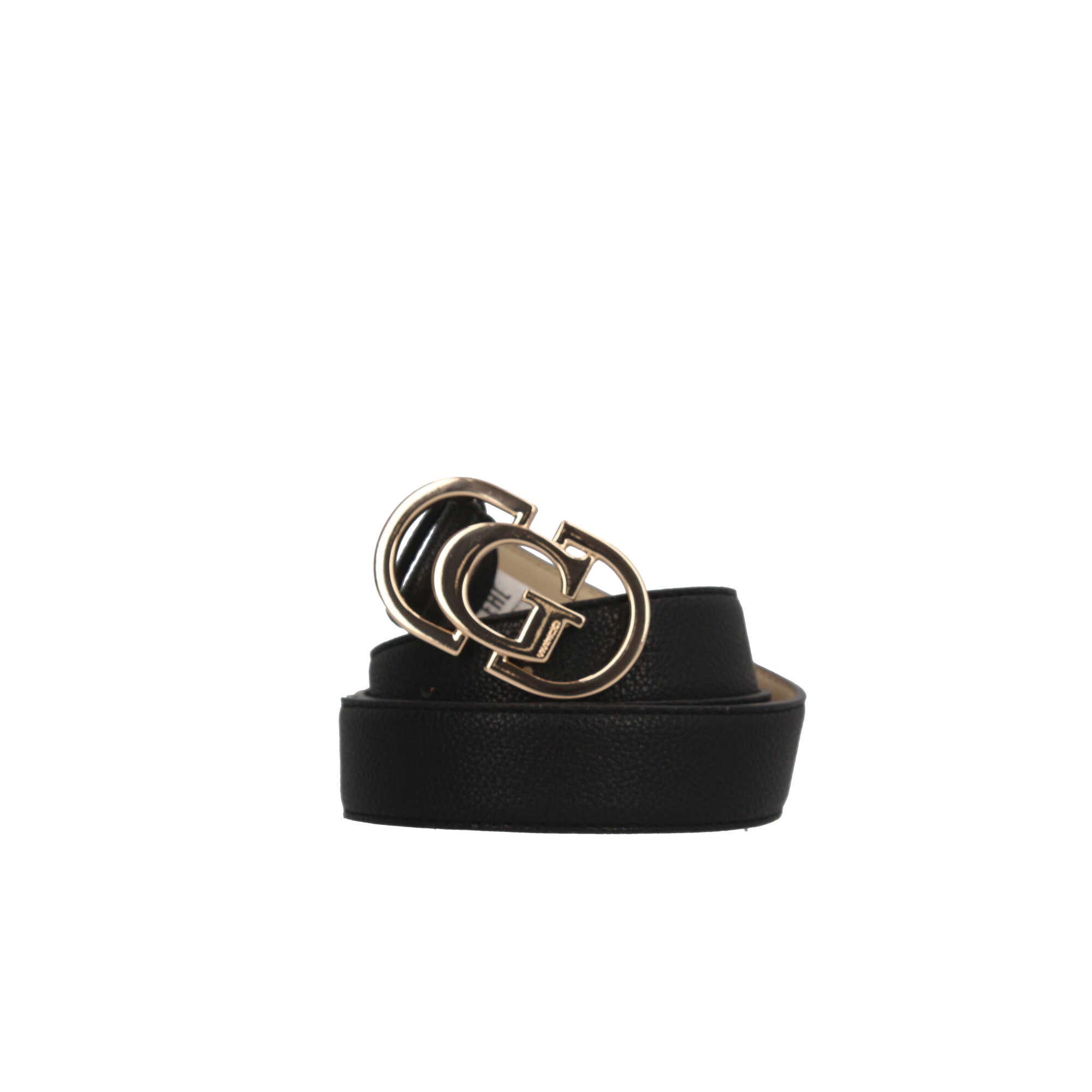Cintura Guess con fibbia doppia G dorata Nero M | Giò Fashion