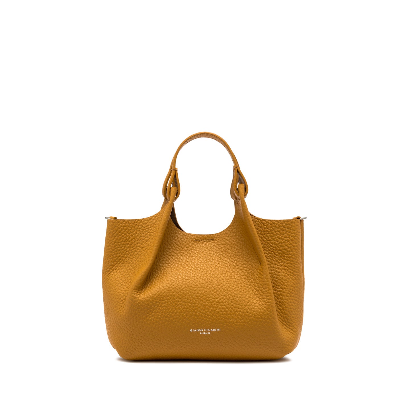 Gianni Chiarini Dua borsa in pelle grana maxi con doppi manici e tracolla OCRA TU | Giò Fashion