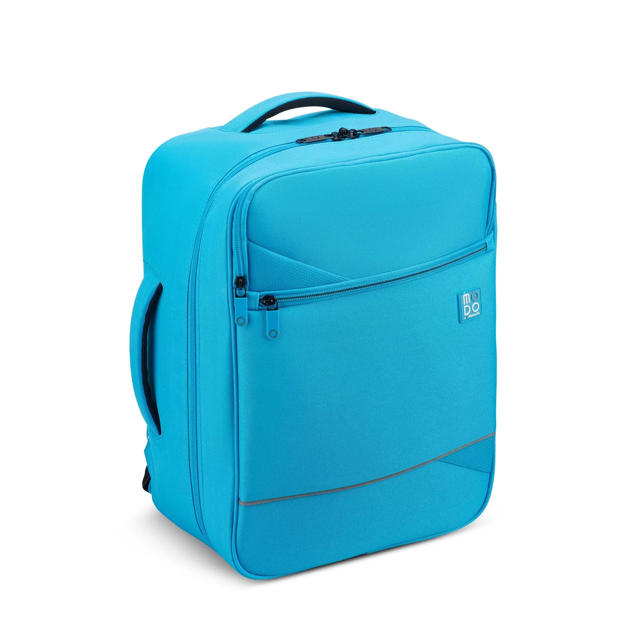 Modo by Roncato Zaino Cabina Porta PC Multitasche da Viaggio 40x30x20 AZZURRO TU | Giò Fashion
