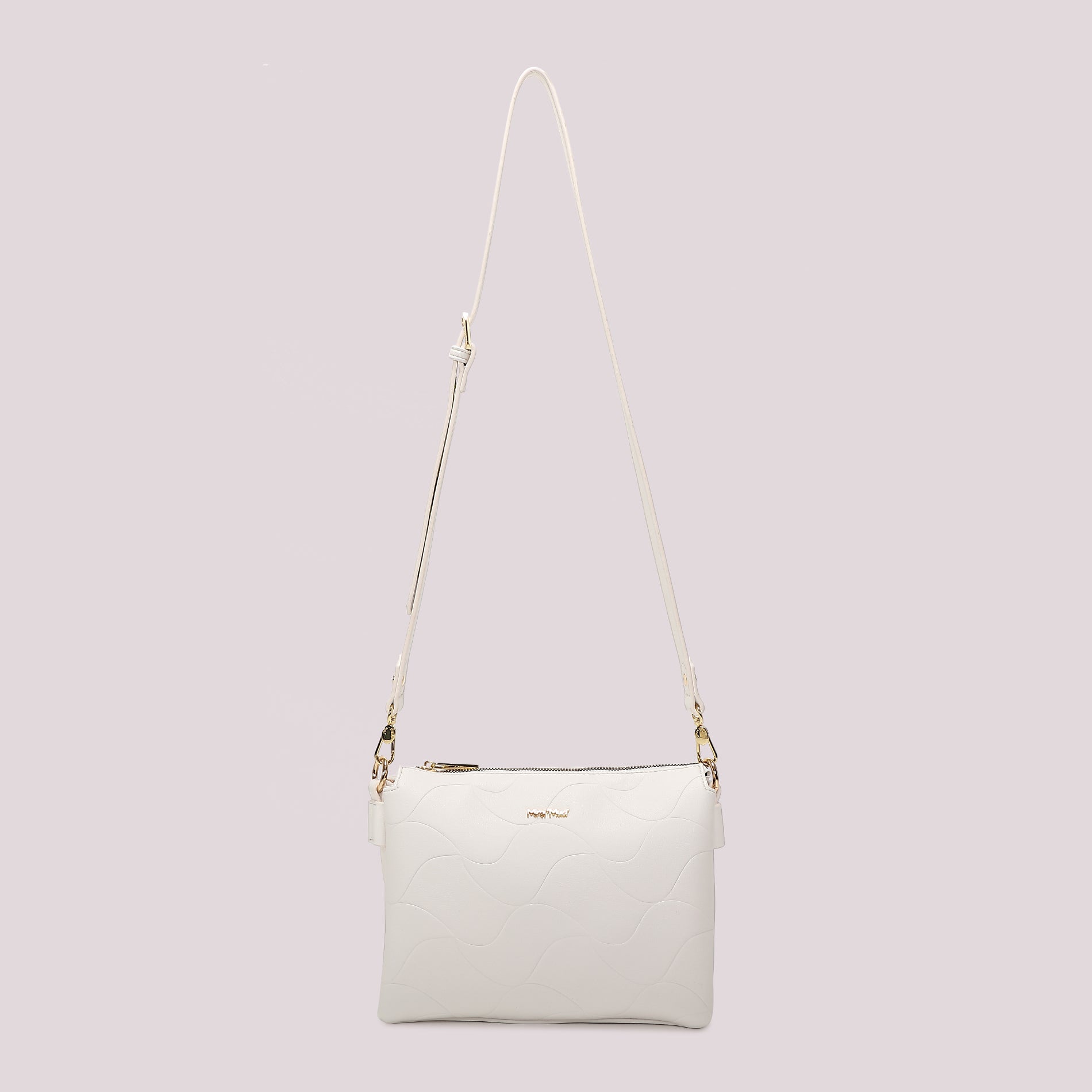 Borsa tracolla donna Mimi Mua con motivo trapuntato e design essenziale Bianco TU | Giò Fashion