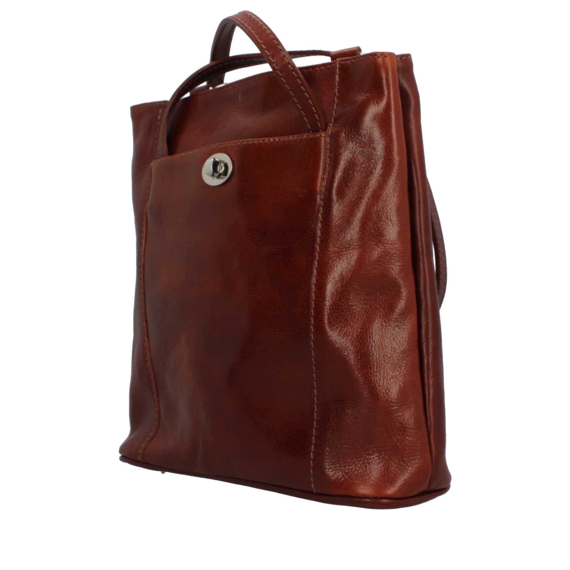 Borsa shopper in vera pelle artigianale Made in Italy