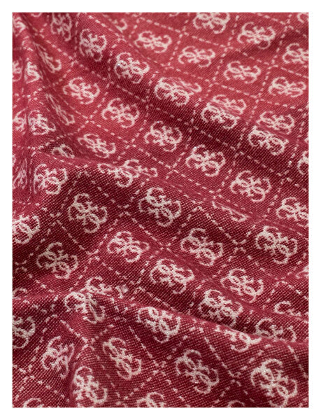 Guess Sciarpa Reversibile con Logo e Frange