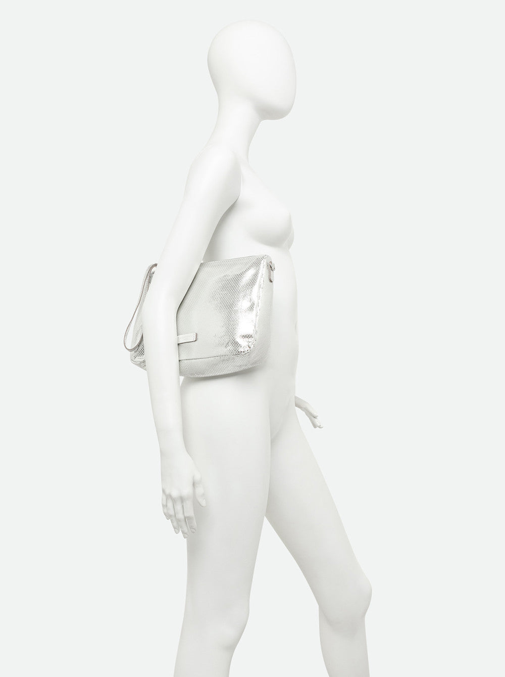 Gianni Chiarini Nora Pouch Borsa a Spalla in Pelle Metallizzata