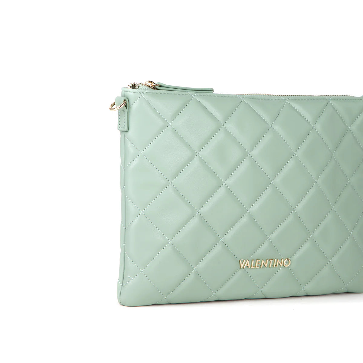 Pochette Valentino Ocarina con lavorazione matelassé e tracolla Verde TU | Giò Fashion
