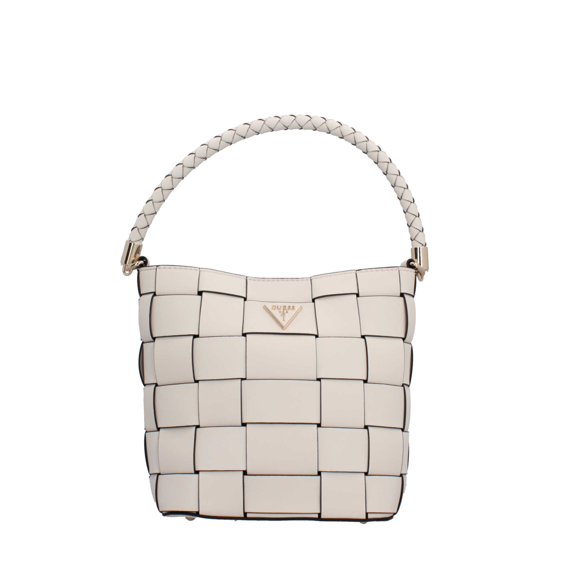Borsa a tracolla intrecciata Guess Beige TU | Giò Fashion