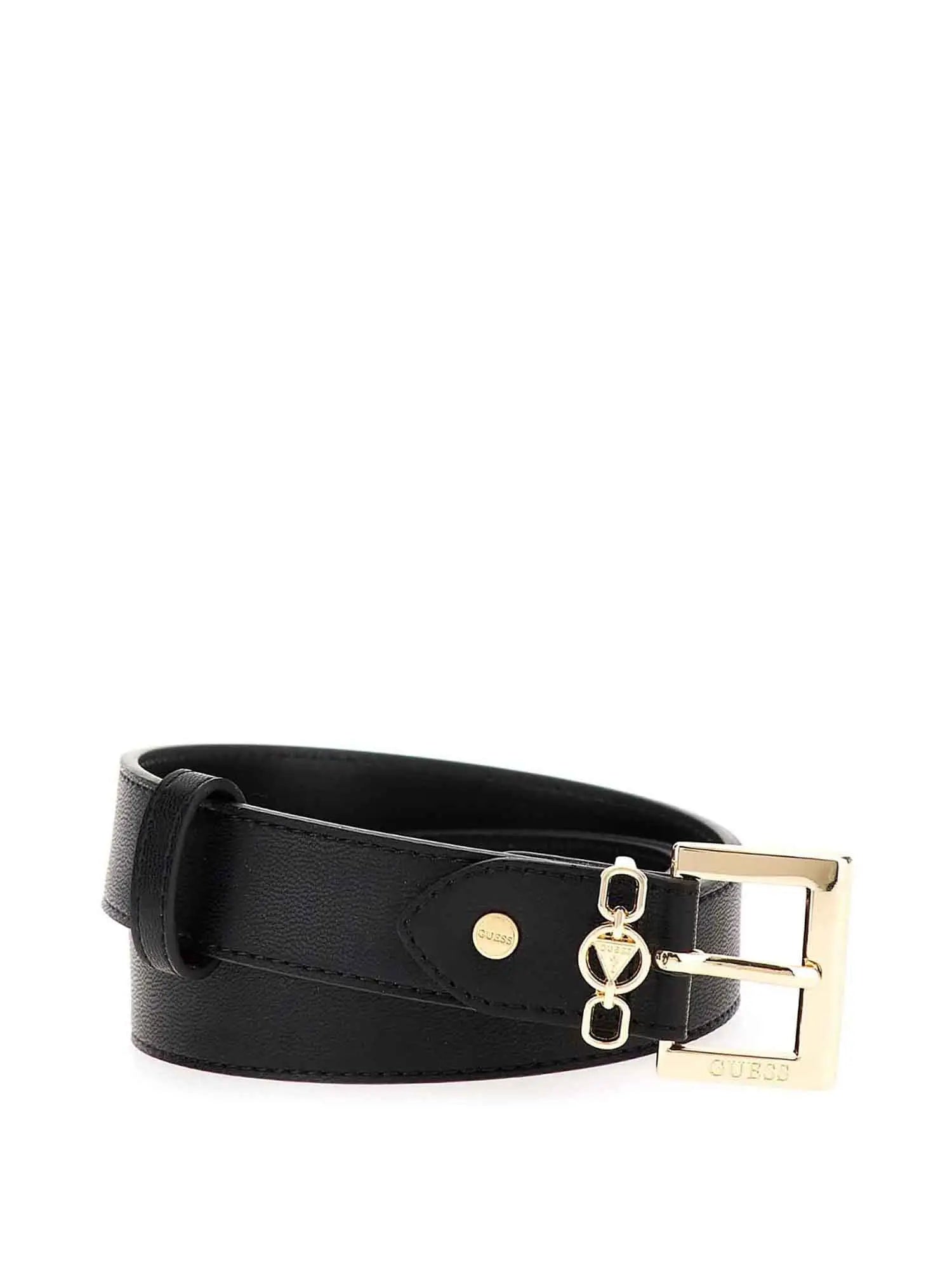 Cintura Guess da donna con fibbia logo dorata NERO L | Giò Fashion