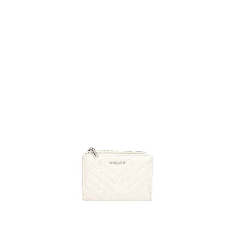 Portafoglio Vivienne D donna con zip compatto stile moderno elegante Bianco TU | Giò Fashion