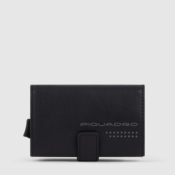 Portacarte di credito in metallo con Rfid NERO TU | Giò Fashion