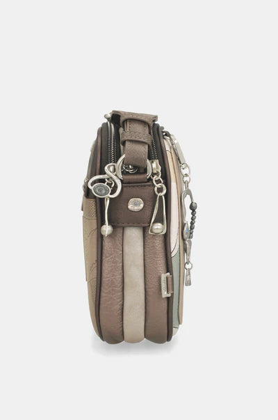 Borsa a tracolla donna Anekke compatta con zip Marrone TU | Giò Fashion