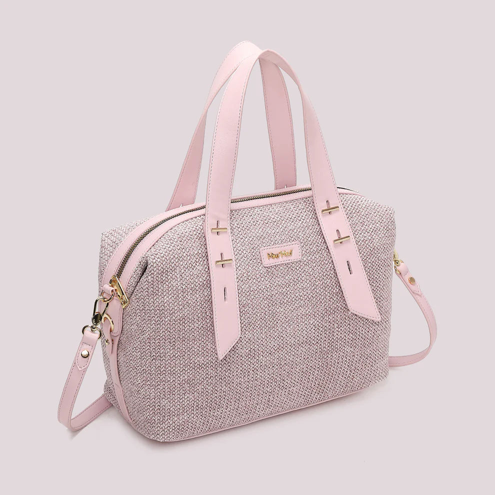 Borsa Bauletto Mimi Mua Paglia Lilla TU | Giò Fashion