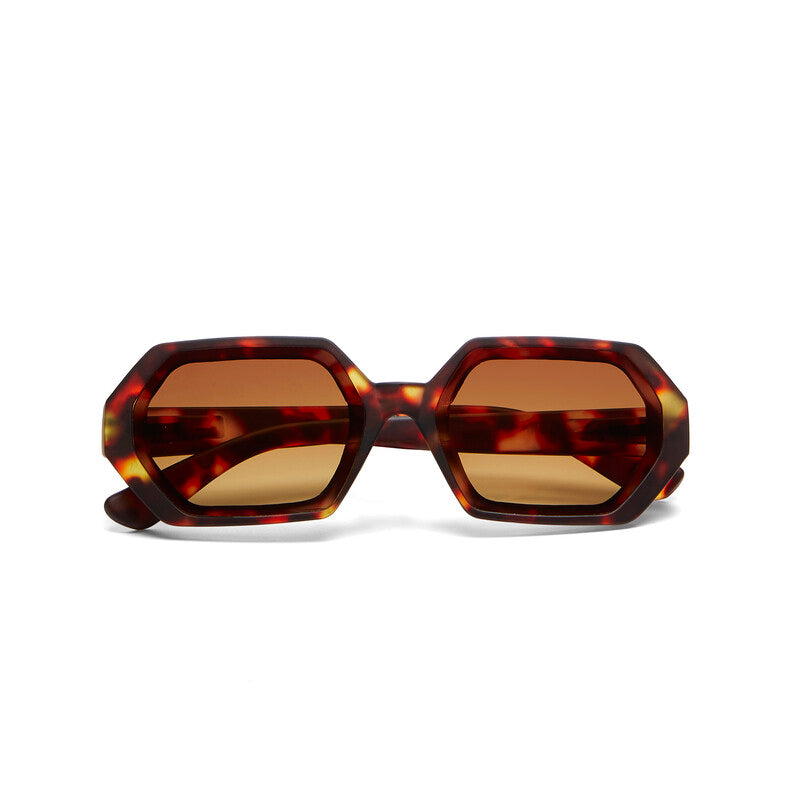 OKKIA Andrea Occhiali da Sole Unisex Esagonali con Lenti Sfumate e Protezione UV400