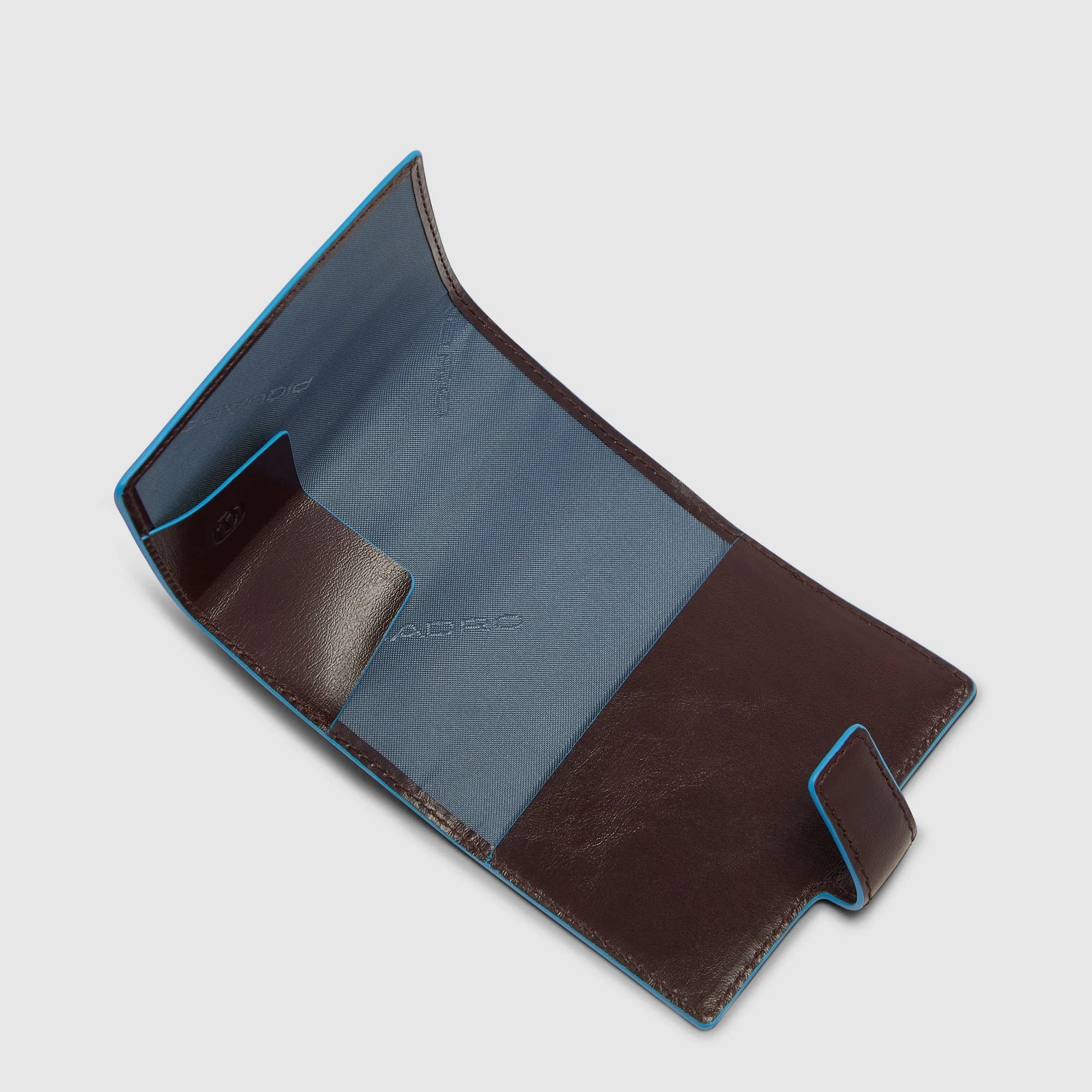 Piquadro Portafoglio Modulare MagSafe in Pelle Blue Square Blu Notte