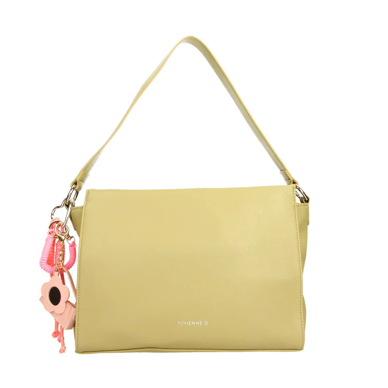 Borsa Vivienne D donna a spalla elegante design moderno raffinato Verde TU | Giò Fashion