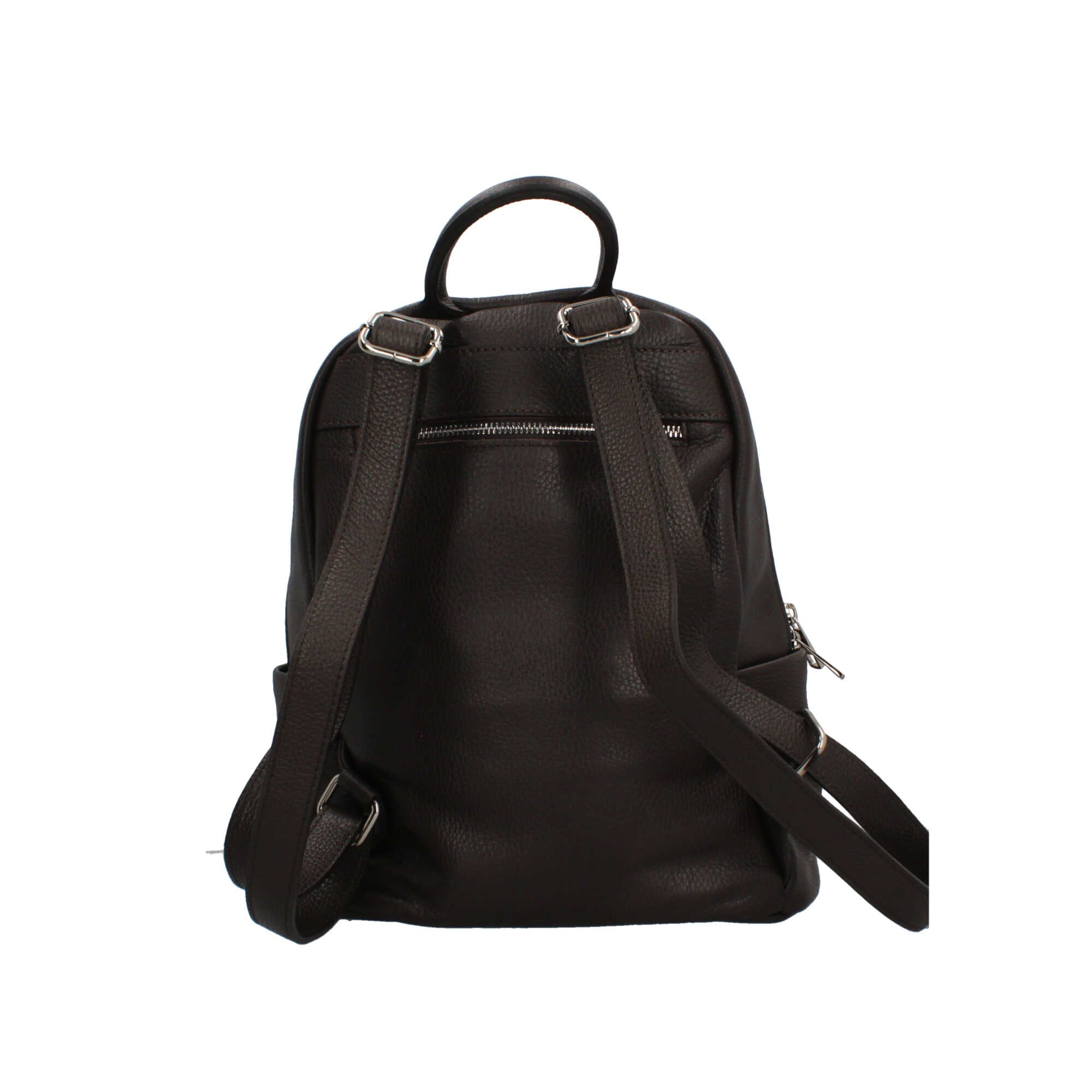 Made in Italy zaino in pelle stile elegante Marrone TU | Giò Fashion