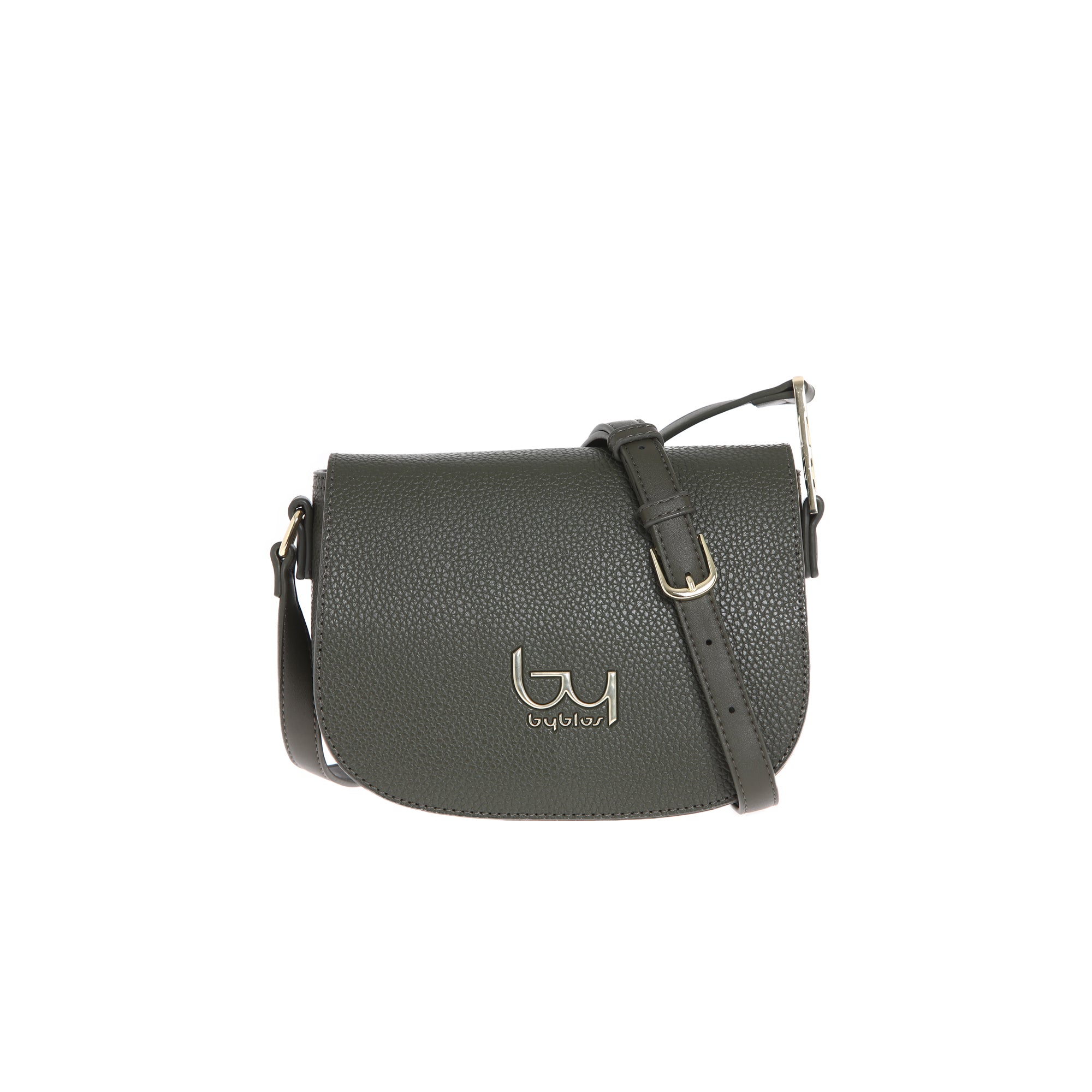 Borsa a tracolla By Byblos con patta e logo frontale VERDE TU | Giò Fashion