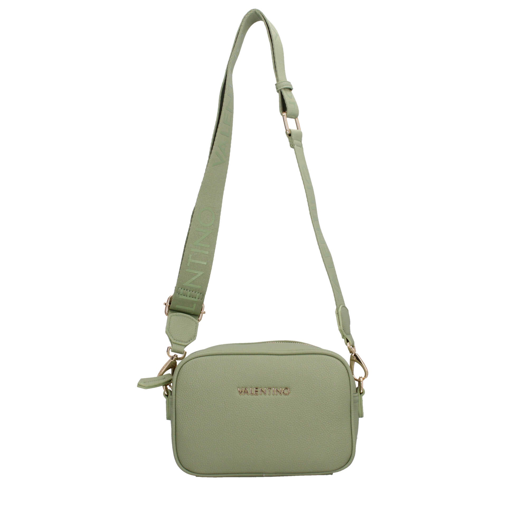 Borsa a tracolla Valentino con logo frontale e design compatto Verde TU | Giò Fashion
