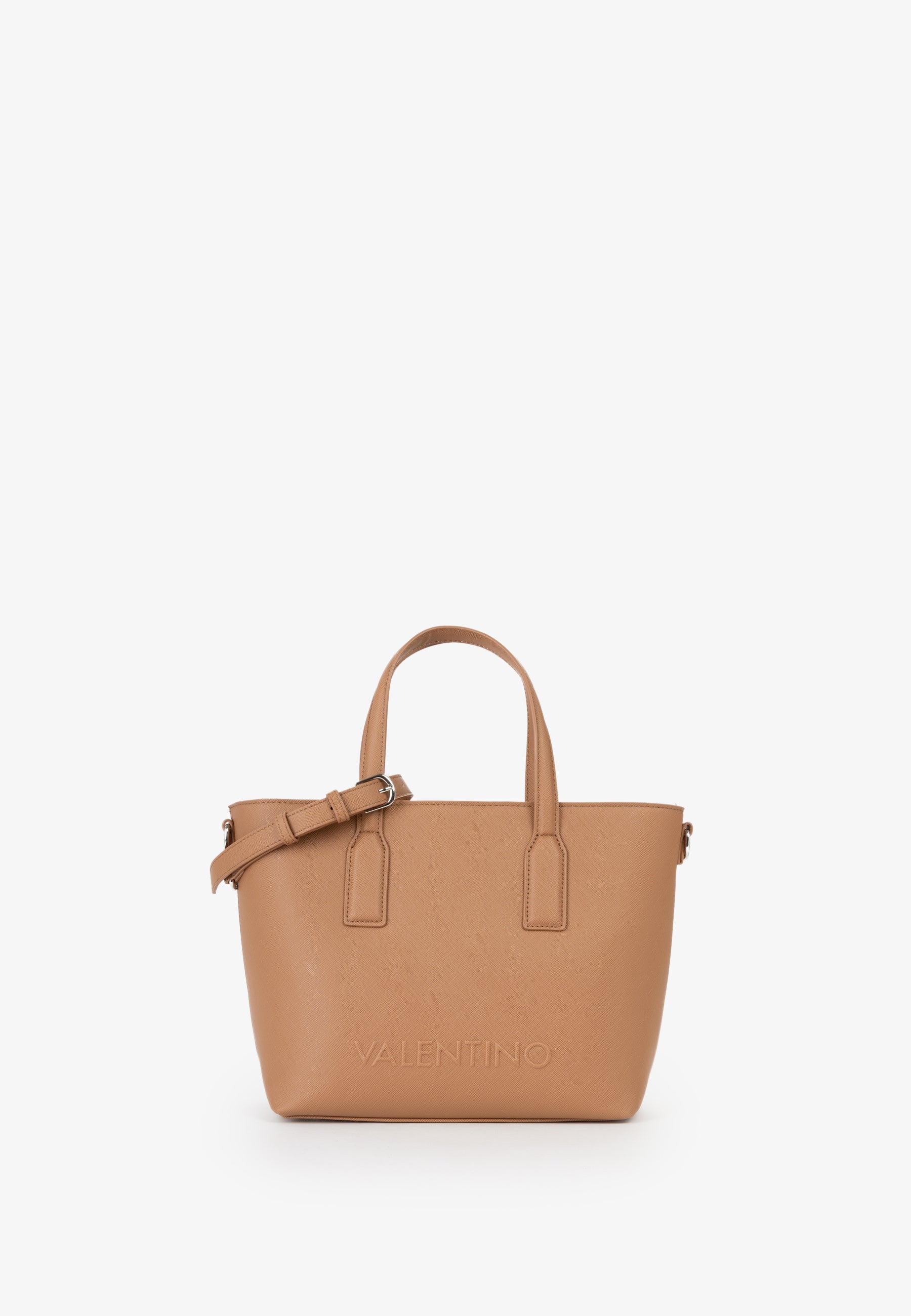 Borsa a mano donna Mario Valentino compatta con tracolla regolabile e design essenziale Cuoio TU | Giò Fashion