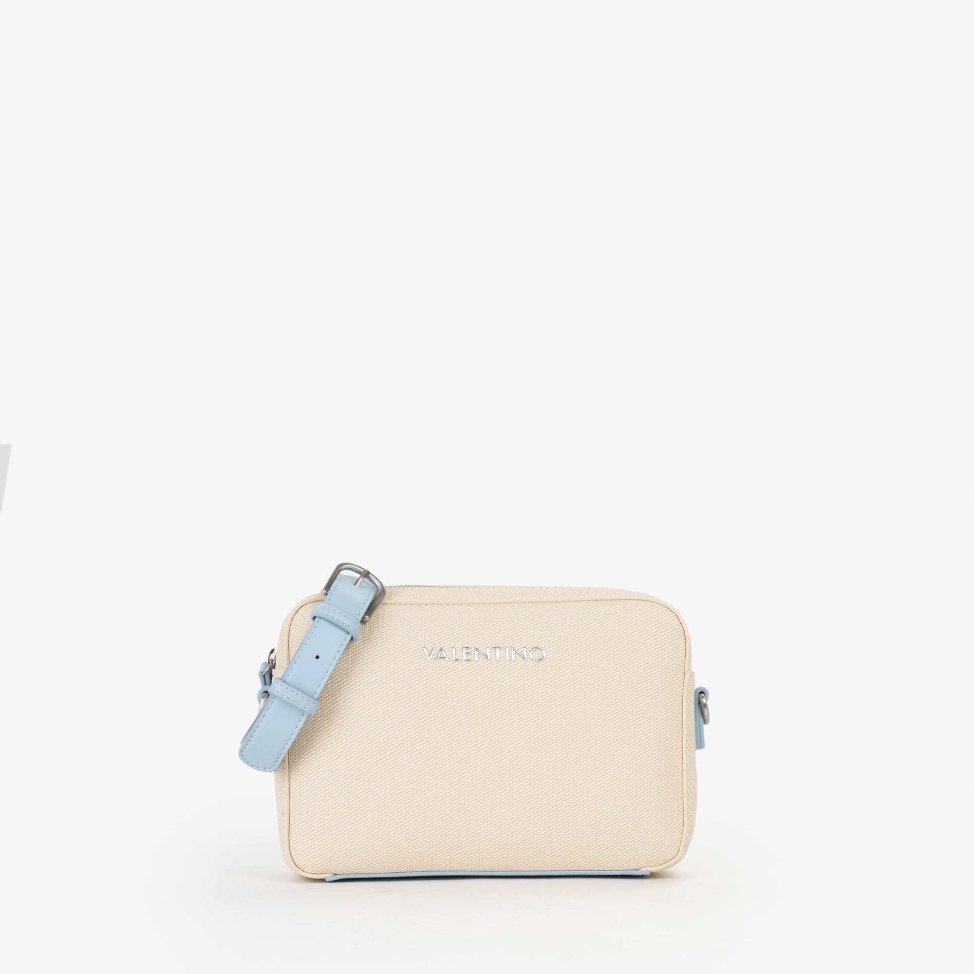 Borsa a tracolla Mario Valentino compatta in tessuto con chiusura zip e design essenziale AVIO TU | Giò Fashion