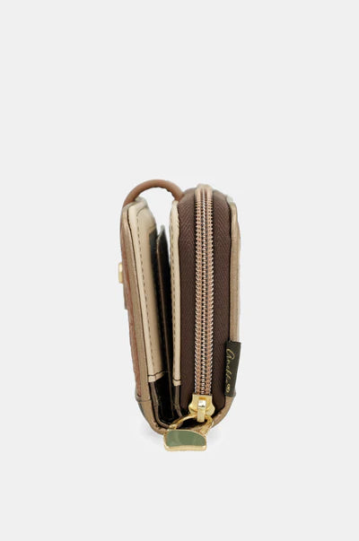 Portafoglio donna Anekke medio con zip organizer carte e monete VERDE TU | Giò Fashion