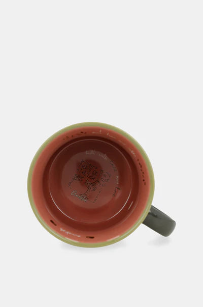 Tazza Anekke in ceramica con manico design illustrato stile artistico Grigio TU | Giò Fashion