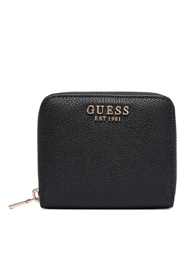 Portafoglio Guess da donna compatto con zip NERO TU | Giò Fashion
