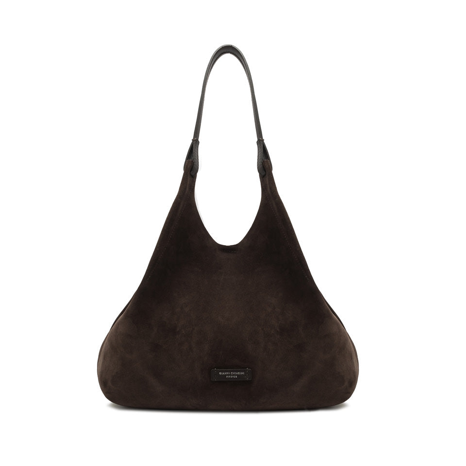Gianni Chiarini borsa hobo in pelle scamosciata